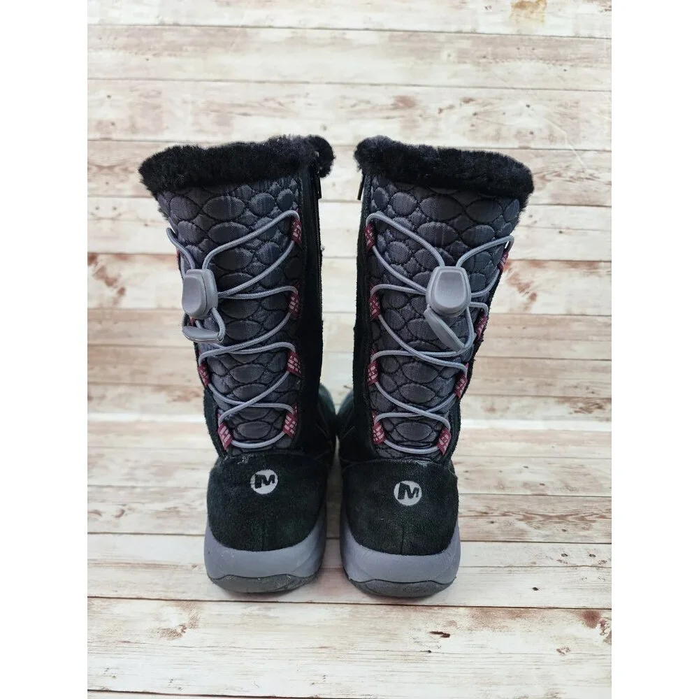 Merrell Jovilee Alp Women's Size 7 Waterproof Black Faux Fur Boots J227319C
